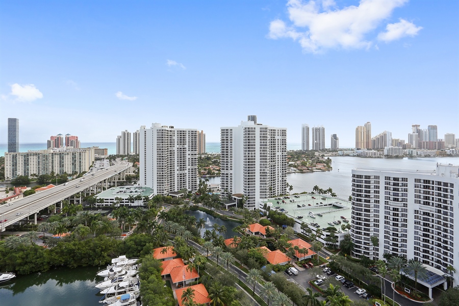 Real Estate Photography - 3500 Mystic Pointe Dr, 2707, Aventura, FL, 33180 - View