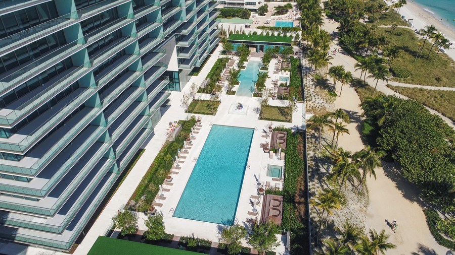 Real Estate Photography - 10201 Collins Avenue, 2301 S, Bal Harbour, FL, 33154 - Aerial View
