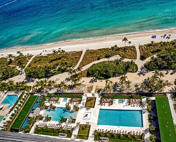 Real Estate Photography - 10201 Collins Avenue, 2301 S, Bal Harbour, FL, 33154 - Pool