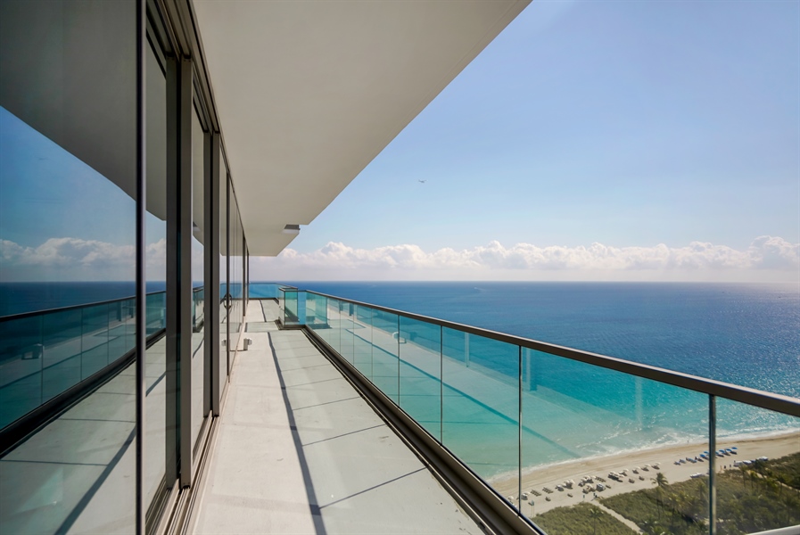Real Estate Photography - 10201 Collins Avenue, 2301 S, Bal Harbour, FL, 33154 - Balcony