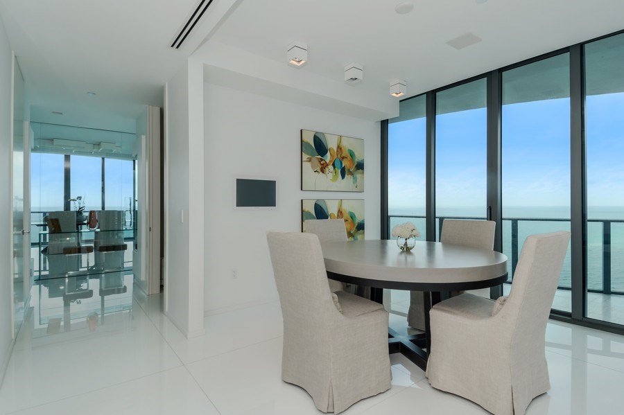 Real Estate Photography - 19575 Collins Ave, 23, Sunny Isles Beach, FL, 33160 - Breakfast Room