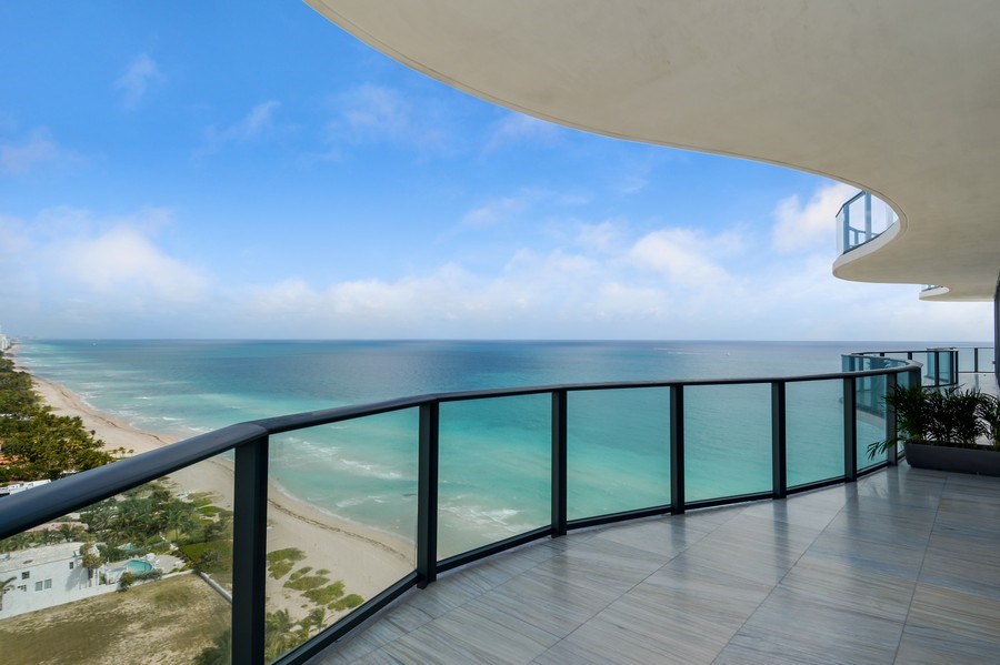 Real Estate Photography - 19575 Collins Ave, 23, Sunny Isles Beach, FL, 33160 - Balcony