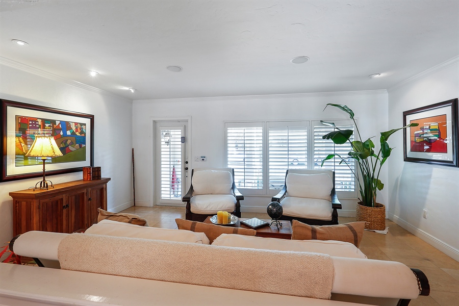 Real Estate Photography - 610 San Servando Ave, Coral Gables, FL, 33143 - Living Room