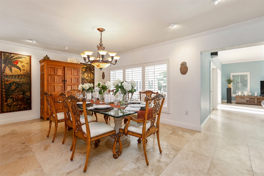 Real Estate Photography - 610 San Servando Ave, Coral Gables, FL, 33143 - Dining Area