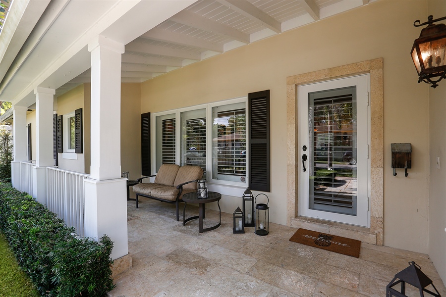 Real Estate Photography - 610 San Servando Ave, Coral Gables, FL, 33143 - Porch