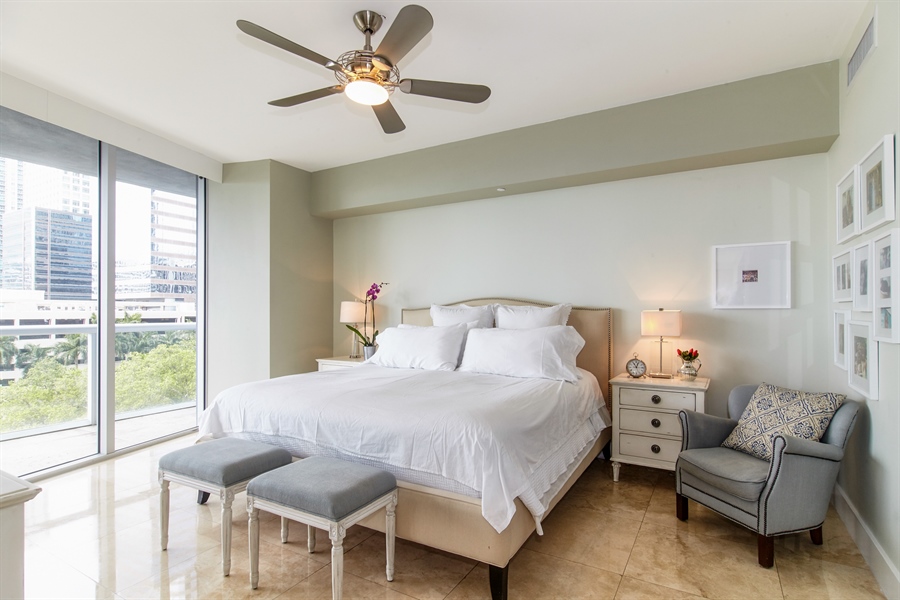 Real Estate Photography - 495 Brickell Ave, 701, Miami, FL, 33131 - Primary Bedroom