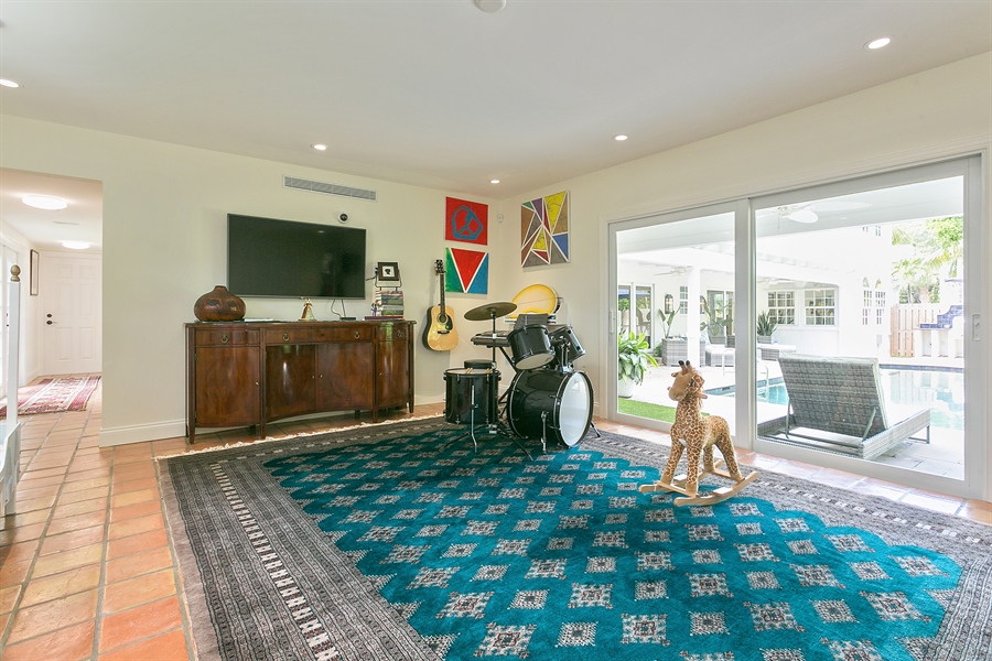 Real Estate Photography - 222 Monroe Drive, West Palm Beach, FL, 33405 - Family Room