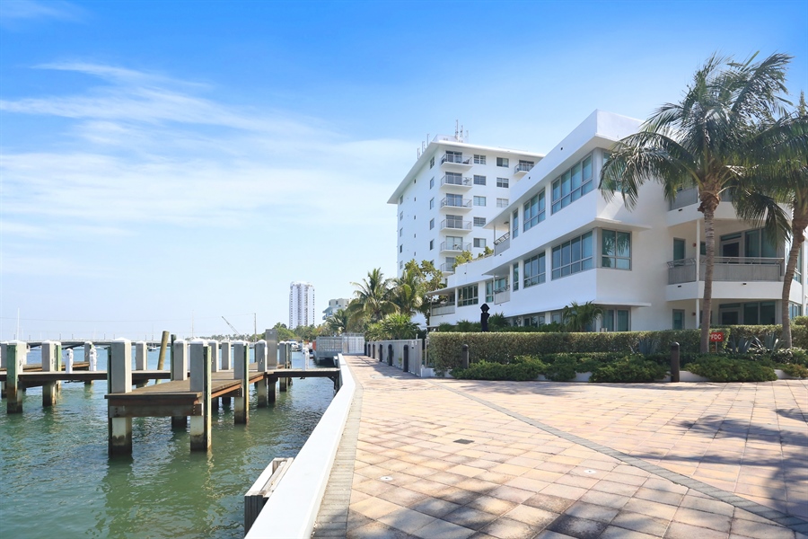 Real Estate Photography - 1491 Lincoln Ter, 201, Miami Beach, FL, 33139 - Dock