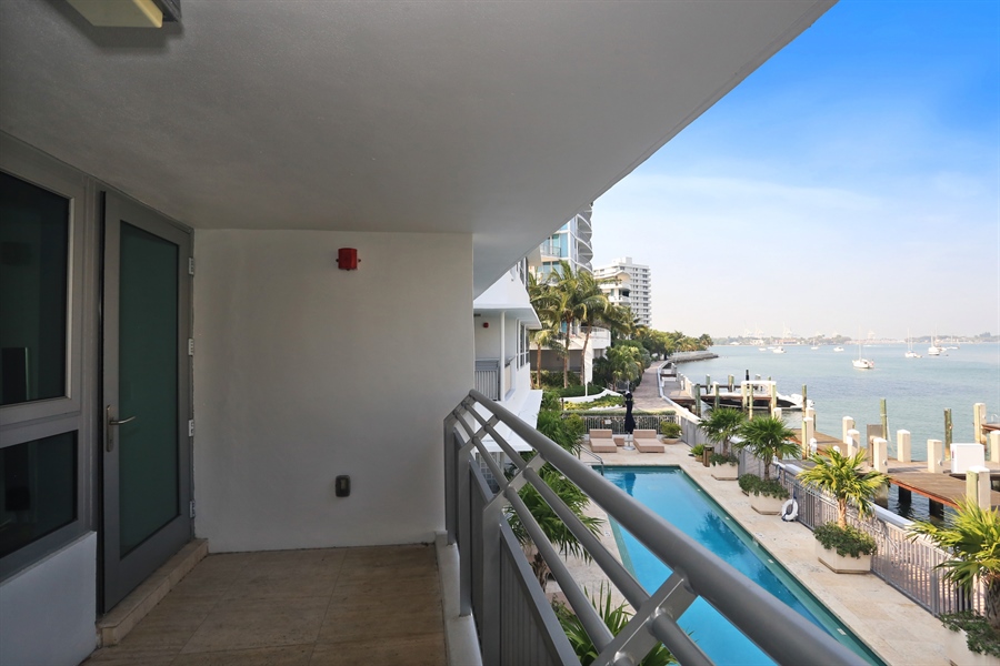 Real Estate Photography - 1491 Lincoln Ter, 201, Miami Beach, FL, 33139 - Balcony