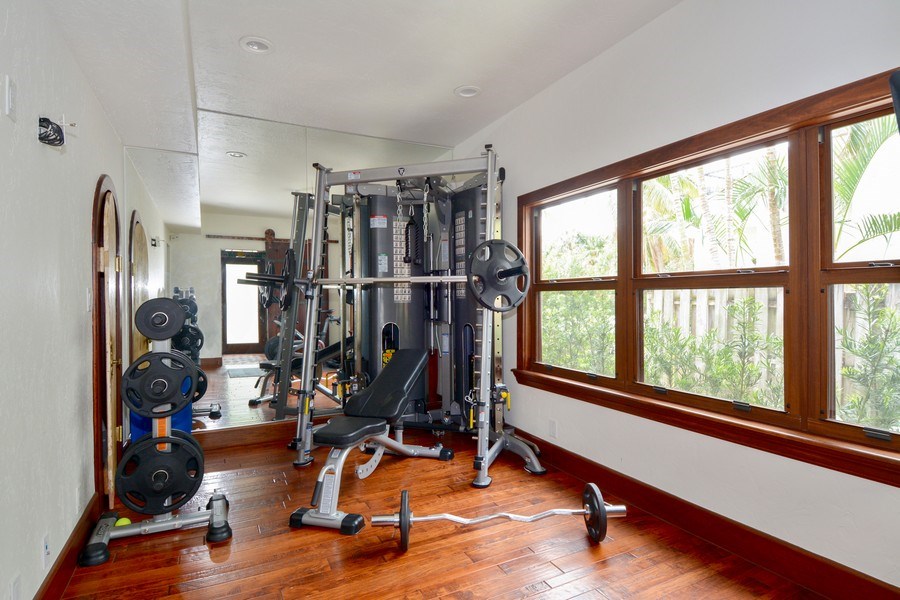 Real Estate Photography - 205 Monroe Drive, West Palm Beach, FL, 33405 - Gym