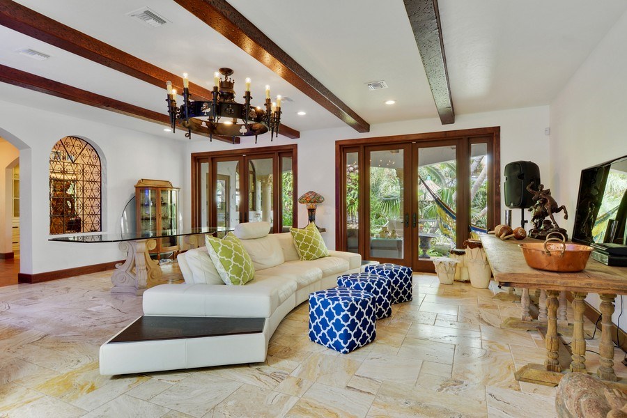 Real Estate Photography - 205 Monroe Drive, West Palm Beach, FL, 33405 - Family Room
