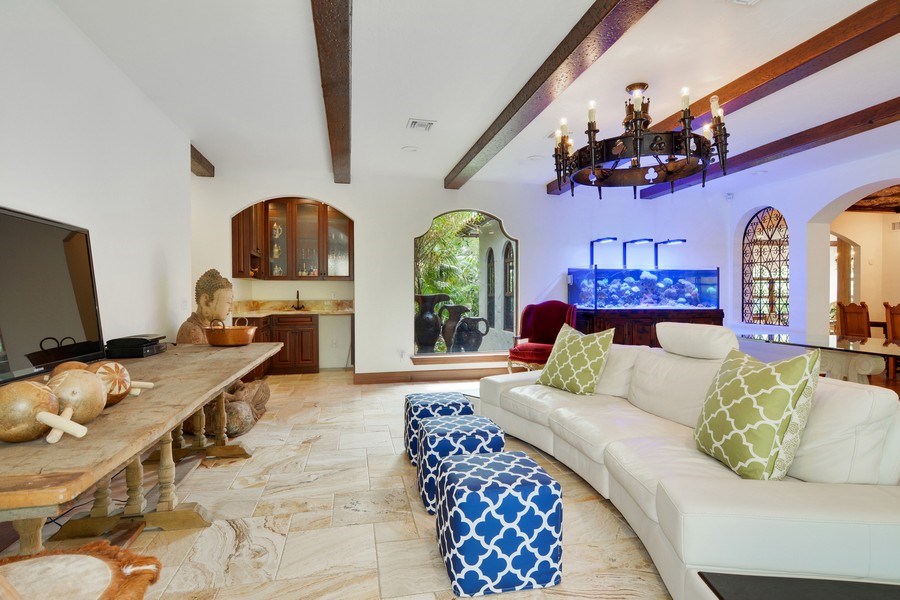 Real Estate Photography - 205 Monroe Drive, West Palm Beach, FL, 33405 - Family Room