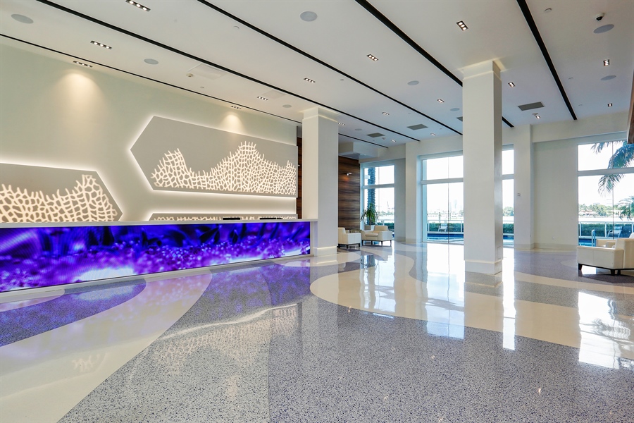 Real Estate Photography - 650 West Ave, 2208, Miami Beach, FL, 33139 - Lobby