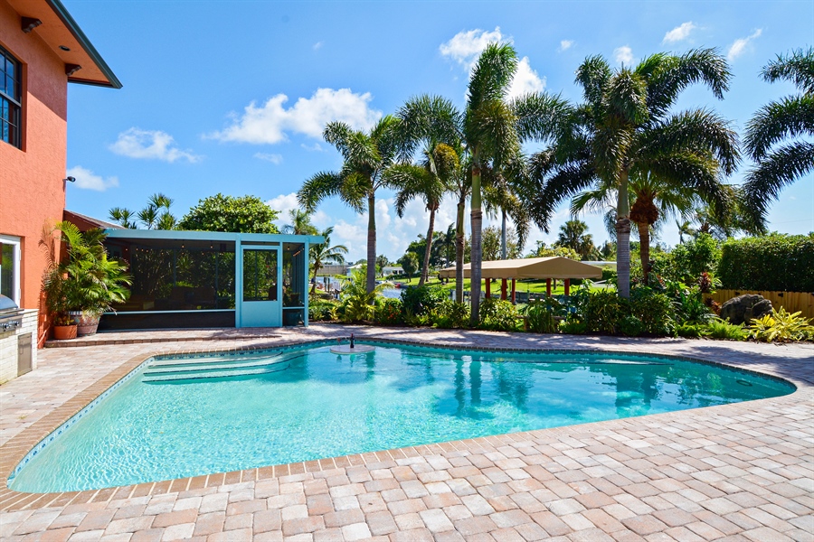 Real Estate Photography - 6520 Lake Clarke Drive, West Palm Beach, FL, 33406 - Pool