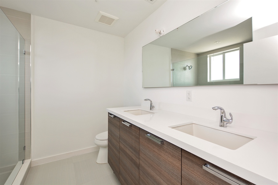 Real Estate Photography - 1900 SE 2nd, 501, Deerfield Beach, FL, 33441 - Primary Bathroom