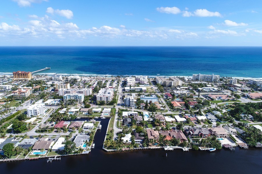 Real Estate Photography - 1900 SE 2nd, 501, Deerfield Beach, FL, 33441 - Aerial View