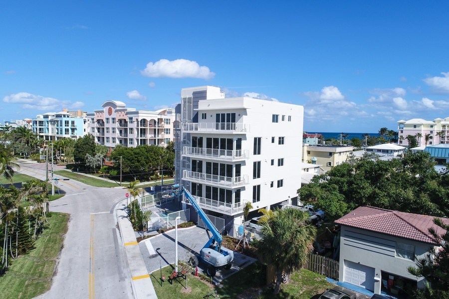 Real Estate Photography - 1900 SE 2nd, 501, Deerfield Beach, FL, 33441 - Aerial View