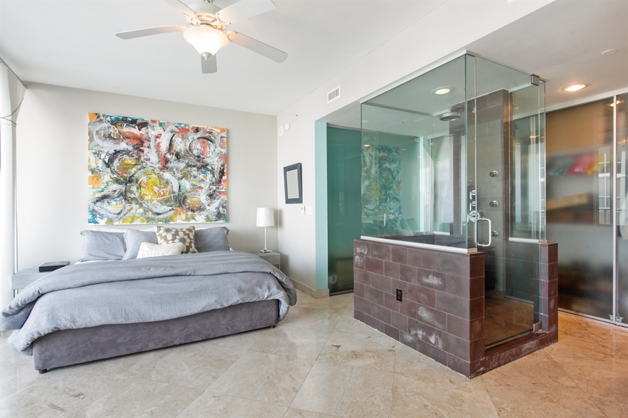 Real Estate Photography - 1040 Biscayne Blvd, 1605, Miami, FL, 33132 - Bedroom