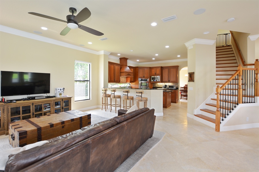 Real Estate Photography - 6823 Lost Garden Ter, Parkland, FL, 33076 - Family Room / Kitchen