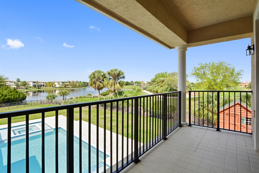 Real Estate Photography - 6823 Lost Garden Ter, Parkland, FL, 33076 - Balcony