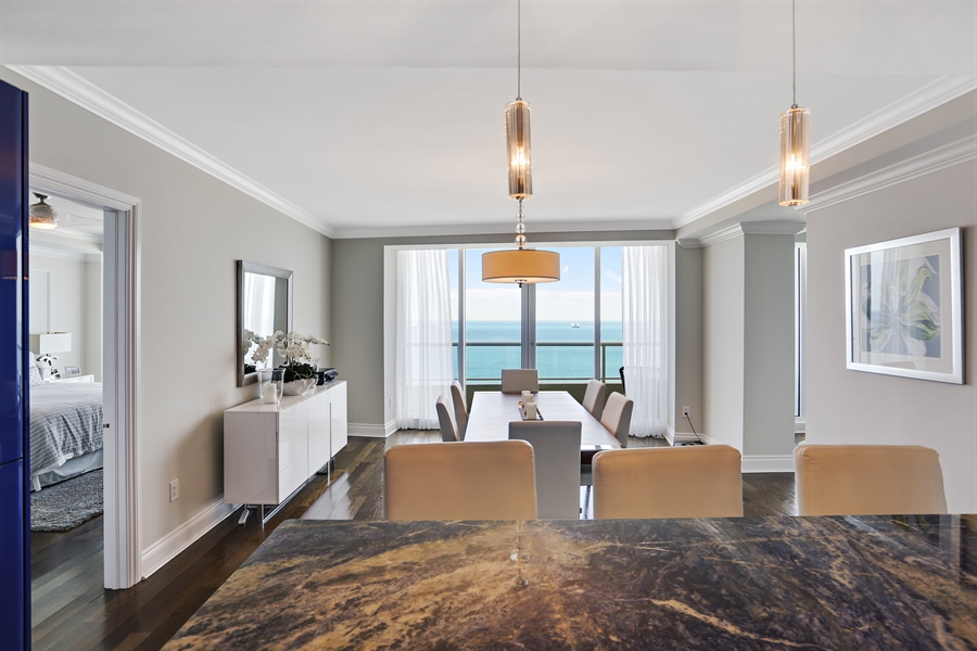 Real Estate Photography - 1 N Fort Lauderdale Beach Blvd, 1804, Fort Lauderdale, FL, 33304 - Dining Area