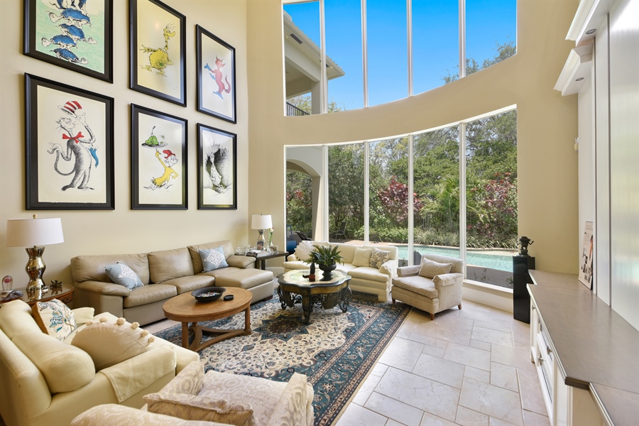 Real Estate Photography - 17590 Circle Pond Court, Boca Raton, FL, 33496 - Living Room