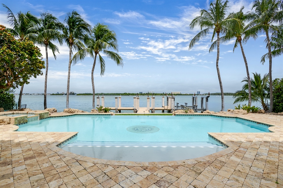Real Estate Photography - 240 Bal Bay Drive, Bal Harbour, FL, 33154 - Pool