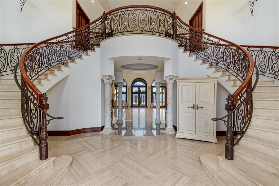 Real Estate Photography - 240 Bal Bay Drive, Bal Harbour, FL, 33154 - Foyer