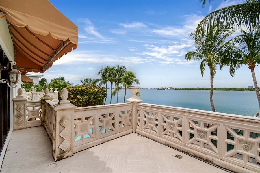 Real Estate Photography - 240 Bal Bay Drive, Bal Harbour, FL, 33154 - Balcony