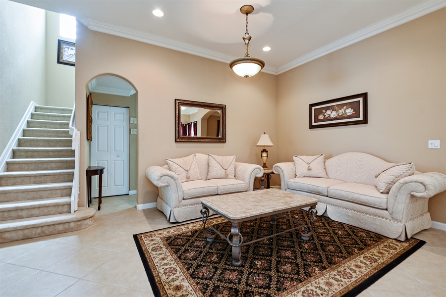 Real Estate Photography - 1004 Grove Park Circle, Boynton Beach, FL, 33436 - Living Room