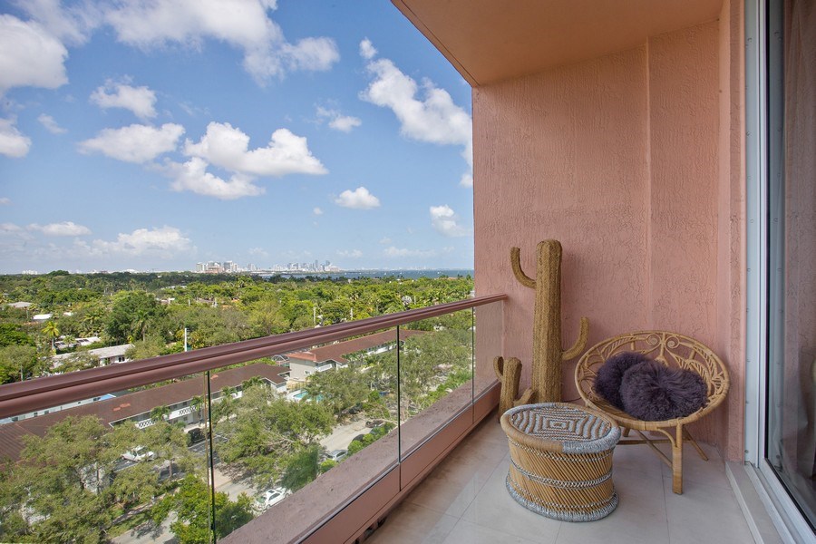 Real Estate Photography - 60 Edgewater Drive, Miami, FL, 33133 - Balcony