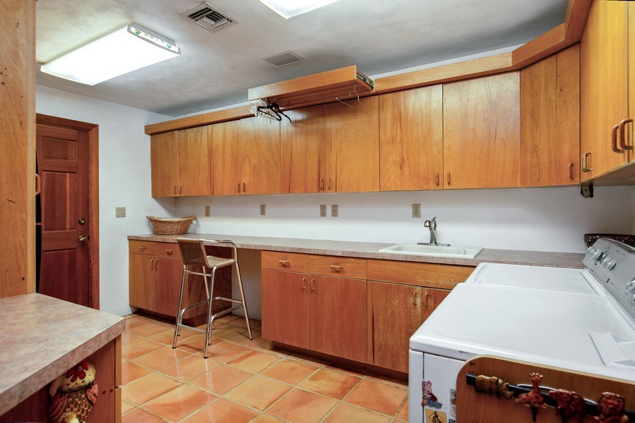 Real Estate Photography - 6018 Paradise Point Drive, Palmetto Bay, FL, 33157 - Laundry Room