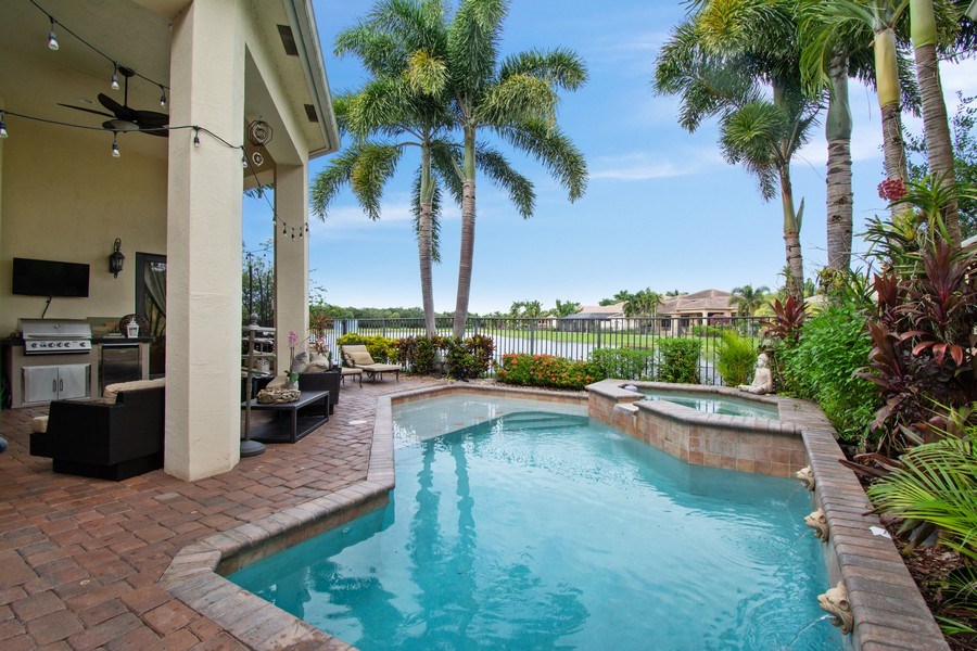 Real Estate Photography - 17947 Lake Azure Way, Boca Raton, FL, 33496 - Pool
