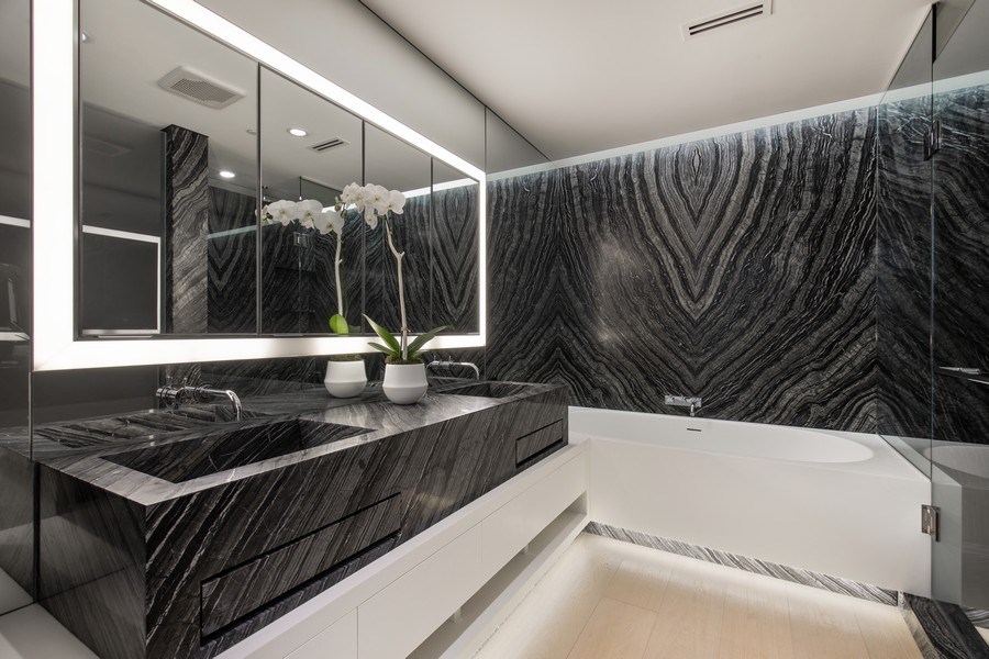 Real Estate Photography - 300 Collins Avenue, #2F, Miami Beach, FL, 33139 - Primary Bathroom