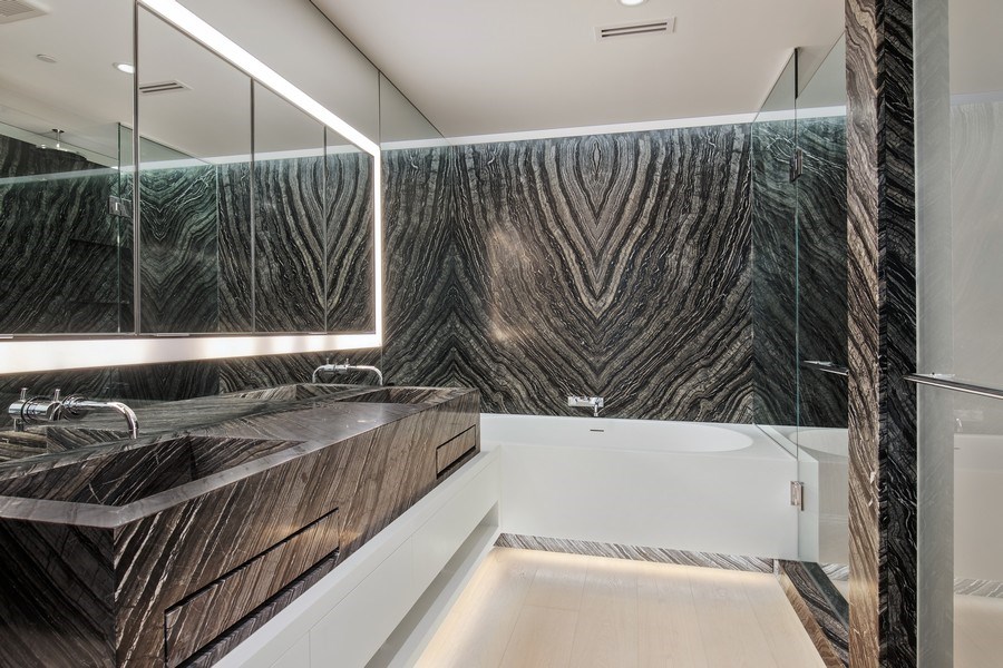 Real Estate Photography - 300 Collins Avenue, #2F, Miami Beach, FL, 33139 - Primary Bathroom