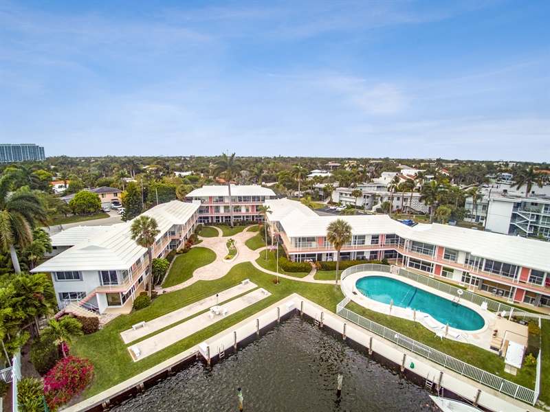 Real Estate Photography - 1124 Seminole Drive, #2A, Fort Lauderdale, FL, 33304 - Aerial View