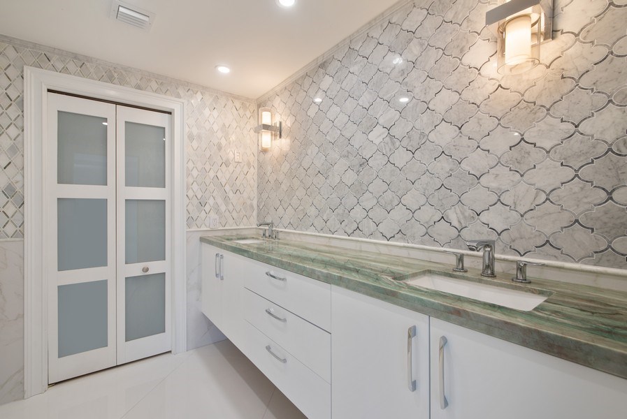Real Estate Photography - 3610 S. Ocean Blvd., #402, Palm Beach, FL, 33480 - Primary Bathroom