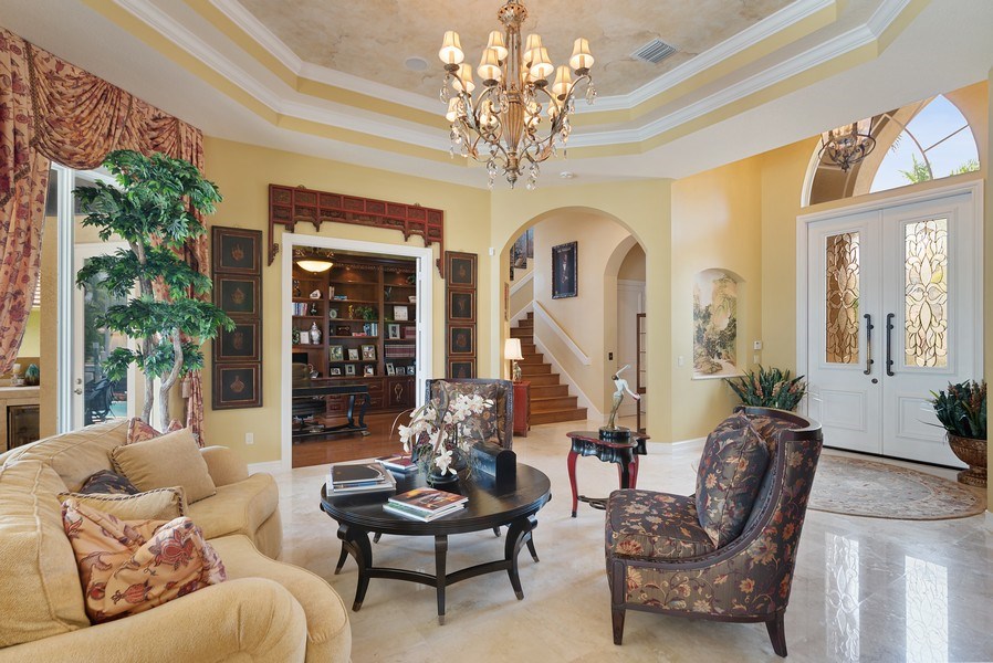 Real Estate Photography - 939 Hyacinth Drive, Delray Beach, FL, 33483 - Foyer/Living Room