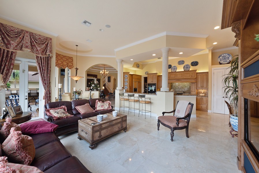 Real Estate Photography - 939 Hyacinth Drive, Delray Beach, FL, 33483 - Family Room / Kitchen