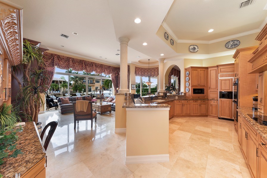 Real Estate Photography - 939 Hyacinth Drive, Delray Beach, FL, 33483 - Family Room / Kitchen