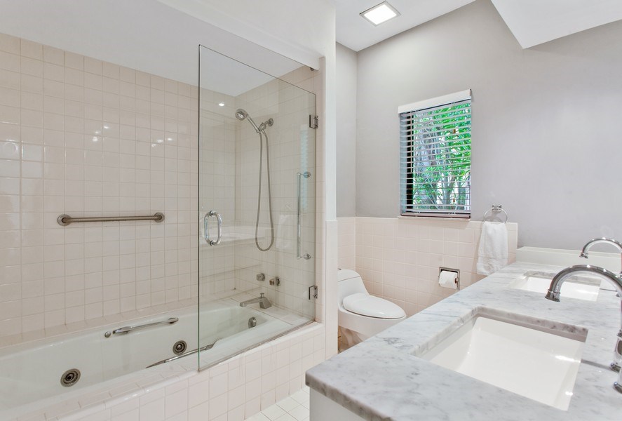 Real Estate Photography - 641 Island Road, Miami, FL, 33137 - Primary Bathroom