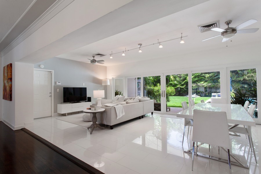 Real Estate Photography - 641 Island Road, Miami, FL, 33137 - Living Room/Dining Room