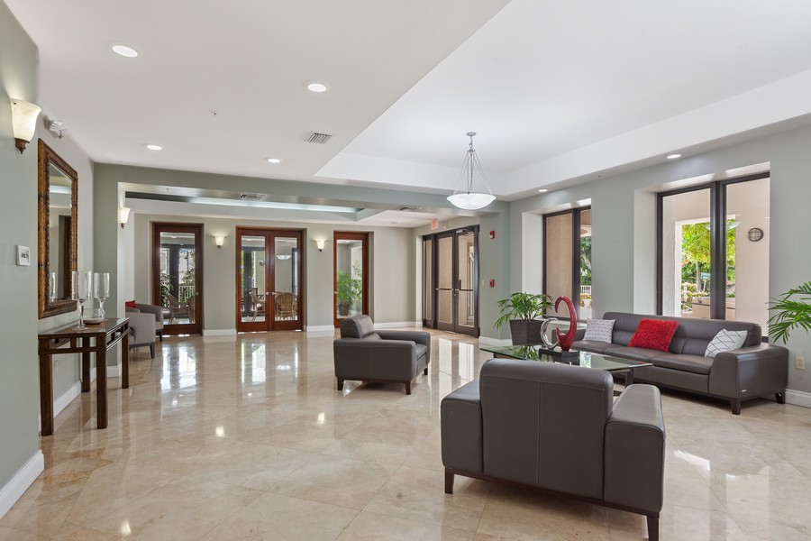 Real Estate Photography - 2401 Anderson Road, #15, Coral Gables, FL, 33134 - Lobby