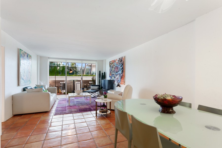 Real Estate Photography - 800 West Avenue, #608, Miami Beach, FL, 33139 - Living Room / Dining Room