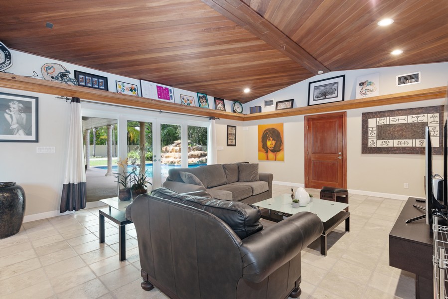 Real Estate Photography - 6520 SW 72nd Court, Miami, FL, 33143 - Family Room