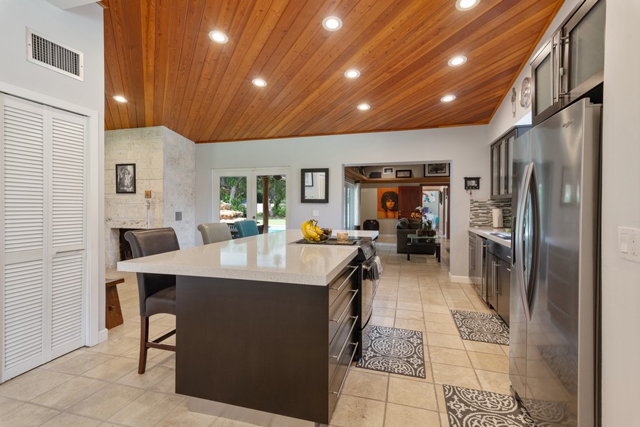 Real Estate Photography - 6520 SW 72nd Court, Miami, FL, 33143 - Family Room / Kitchen