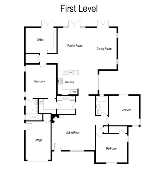 Real Estate Photography - 2423 E. Las Olas Blvd., Fort Lauderdale, FL, 33301 - Floor Plan