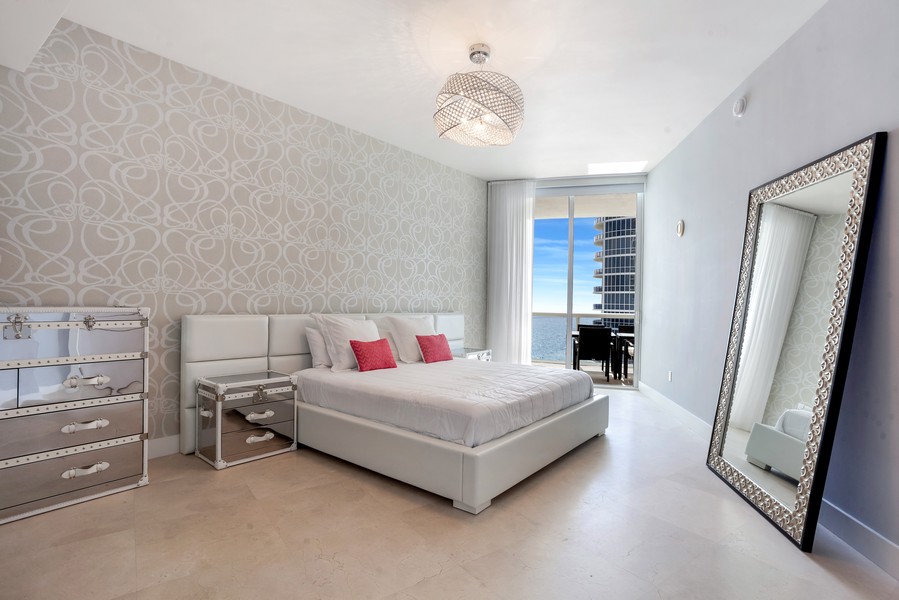 Real Estate Photography - 15901 Collins Avenue, #1907, Sunny Isles Beach, FL, 33160 - Primary Bedroom