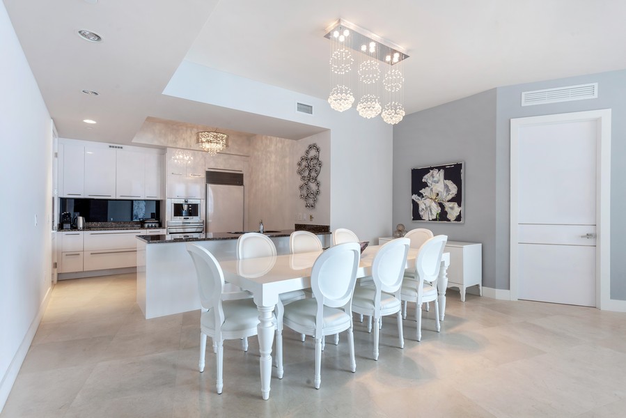 Real Estate Photography - 15901 Collins Avenue, #1907, Sunny Isles Beach, FL, 33160 - Dining Room