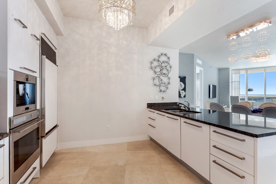 Real Estate Photography - 15901 Collins Avenue, #1907, Sunny Isles Beach, FL, 33160 - Kitchen